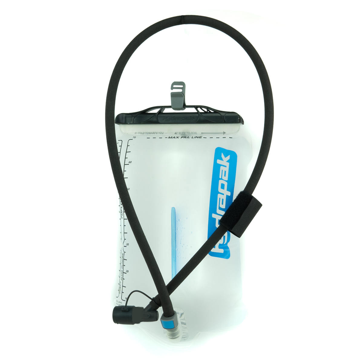Hydrapak 2L Tru Shape with Shape Loc Reservoir with Insulated Hydrafusion™ Tube and Surge Valve Dust Cover